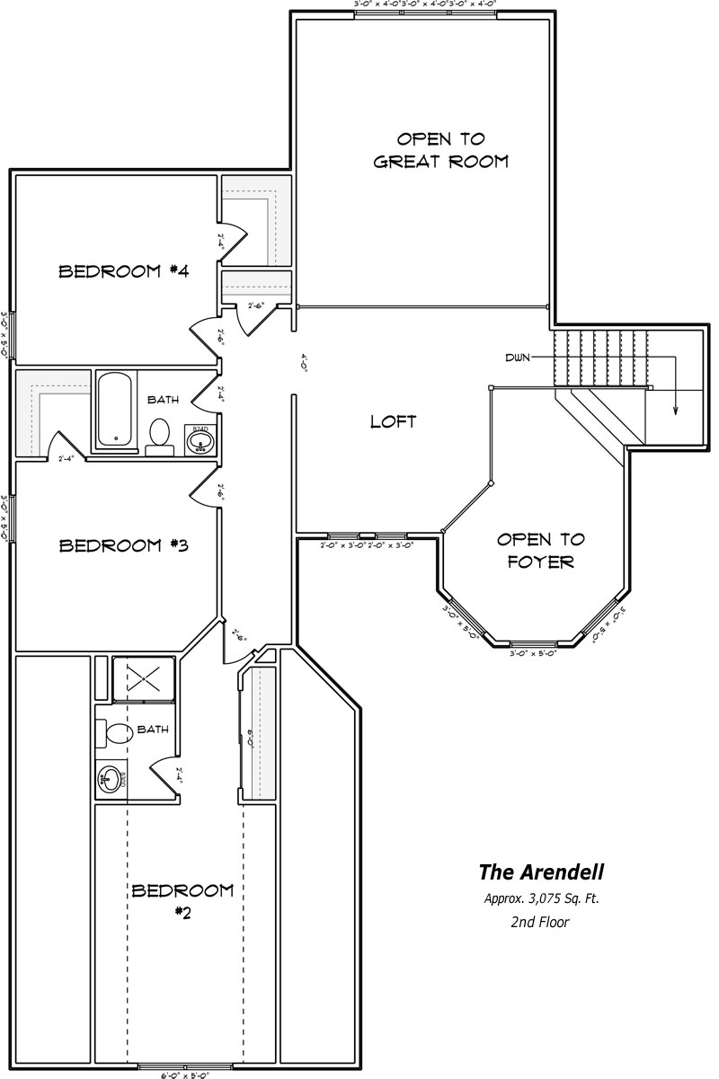 The Arendell 2nd Floor Plan