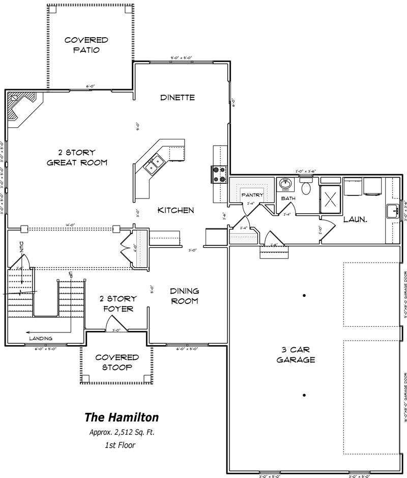 The Hamilton 1st Floor Plan