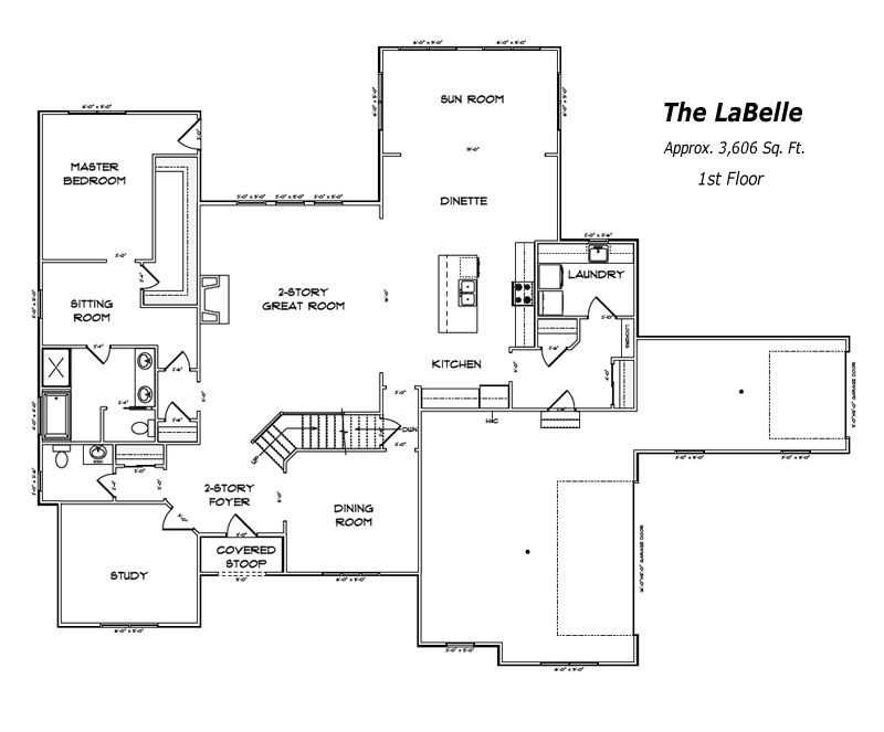 The LaBelle 1st Floor Plan