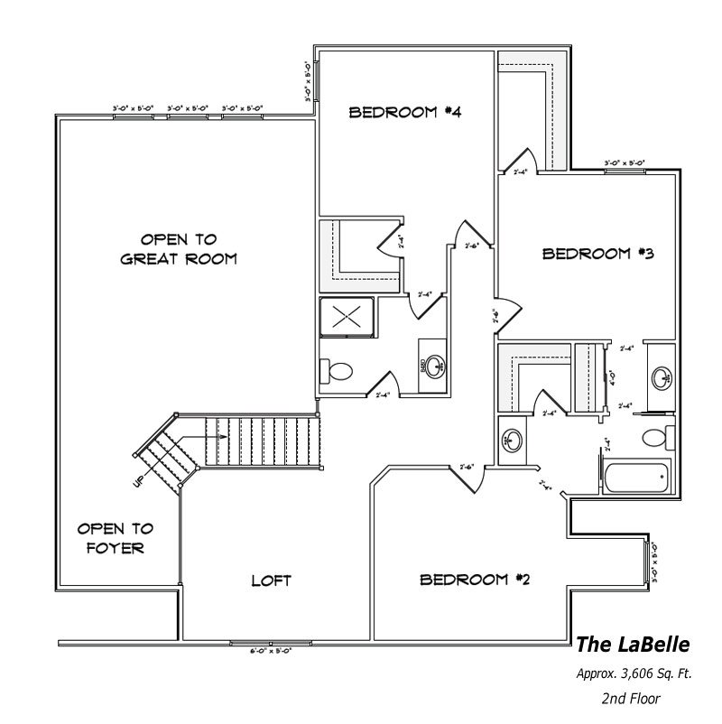 The LaBelle 2nd Floor Plan