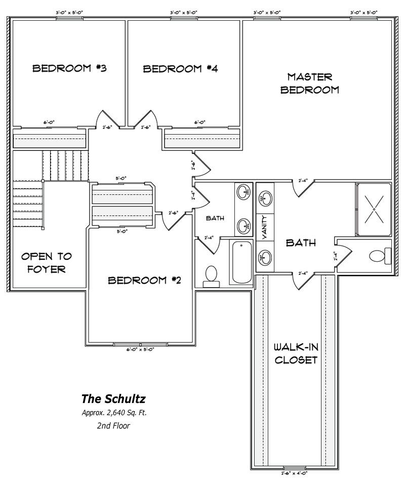 The Schultz 2nd Floor Plan