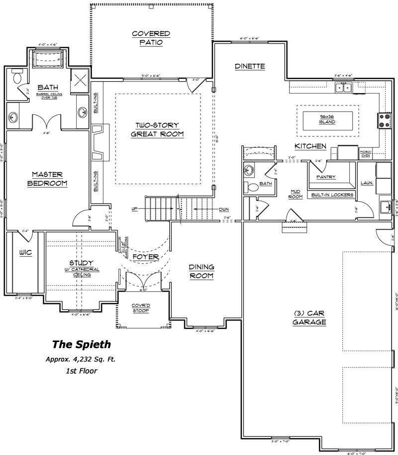 The Spieth 1st Floor Plan