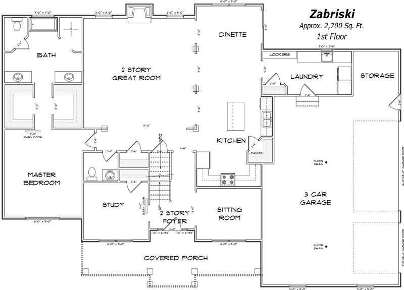 The Zabriski 1st Floor Plan