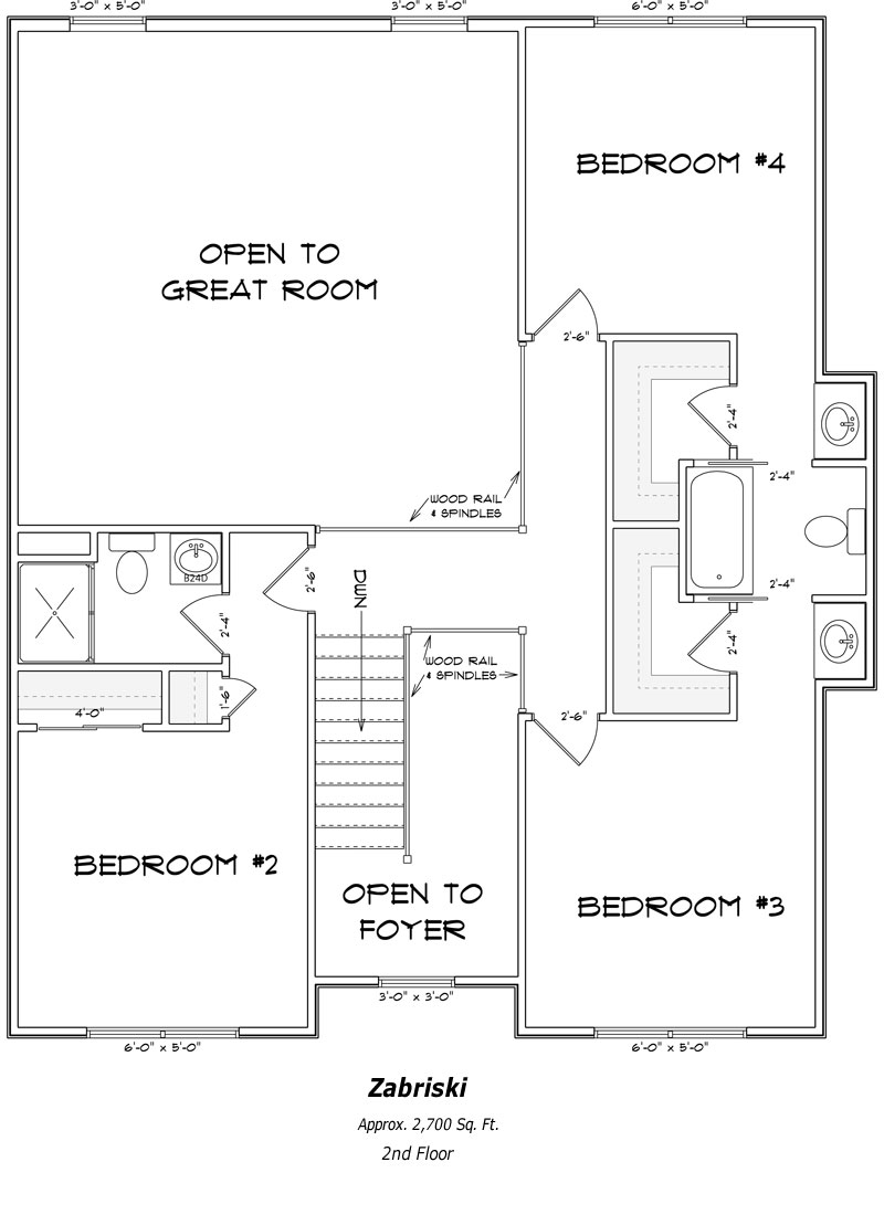 The Zabriski 2nd Floor Plan